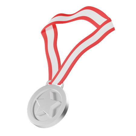 Médaille d'argent  3D Icon