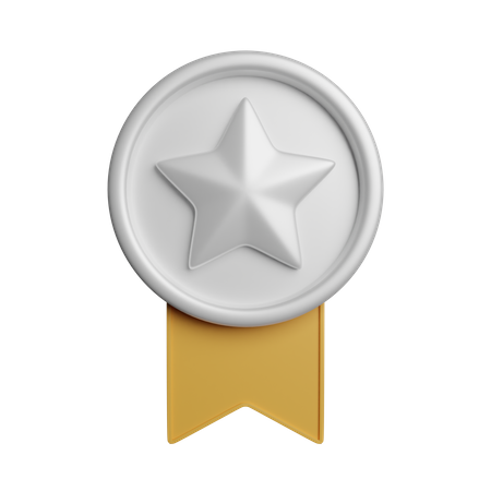 Médaille d'argent  3D Icon