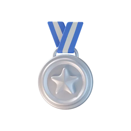 Médaille d'argent  3D Icon