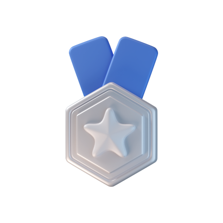 Médaille d'argent  3D Icon