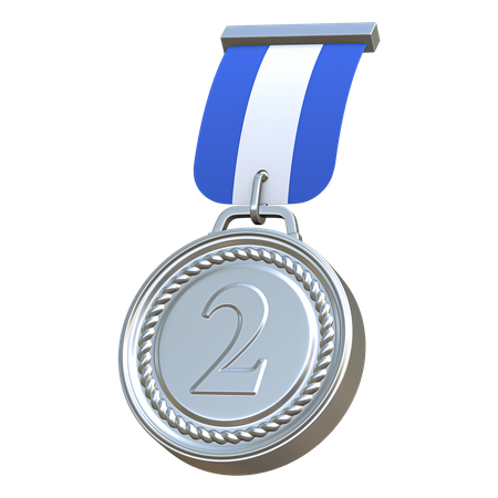 Médaille d'argent  3D Icon