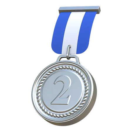 Médaille d'argent  3D Icon