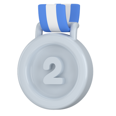 Médaille d'argent  3D Icon