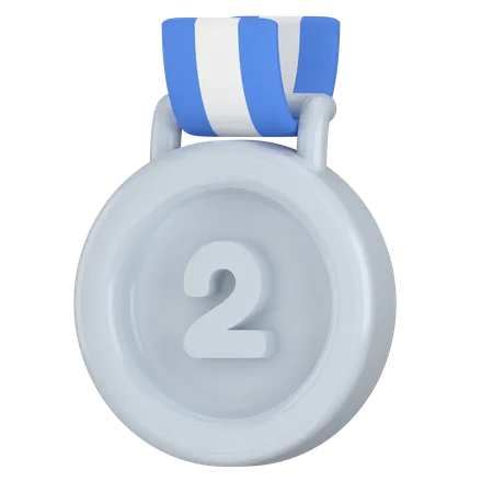 Médaille d'argent  3D Icon