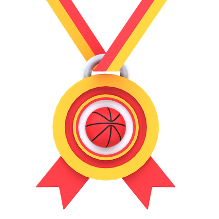 Médaille de basket  3D Icon