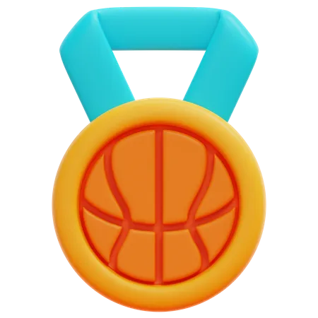 Médaille de basket  3D Icon