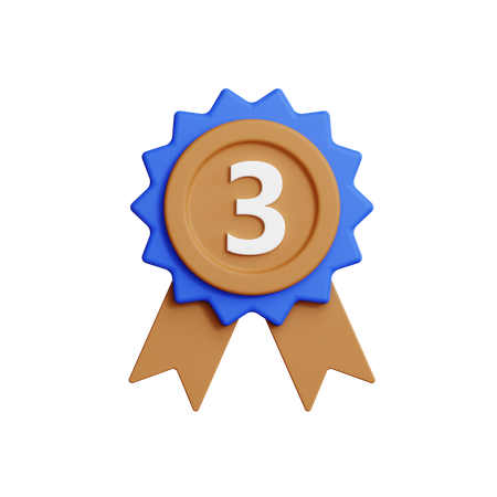 Médaille de bronze  3D Icon