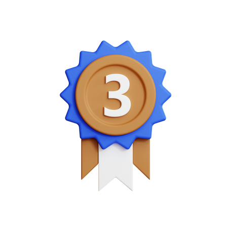 Médaille de bronze  3D Icon