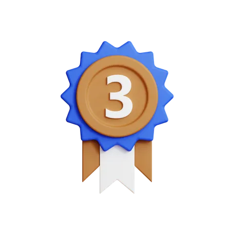 Médaille de bronze  3D Icon