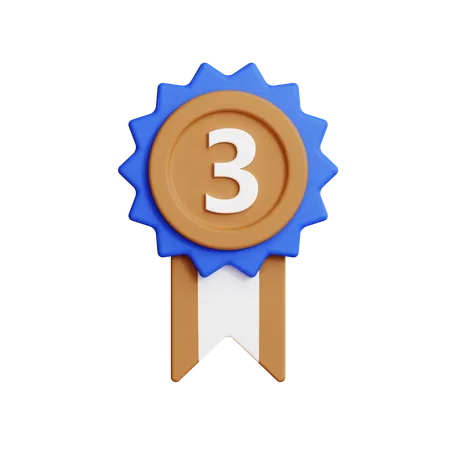 Médaille de bronze  3D Icon