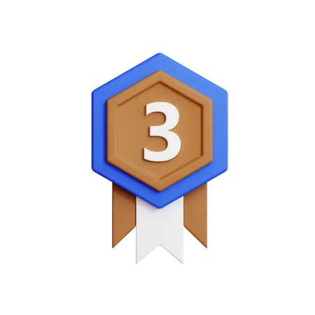 Médaille de bronze  3D Icon