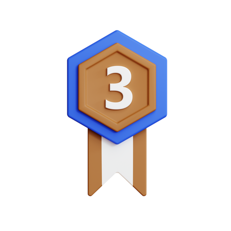 Médaille de bronze  3D Icon