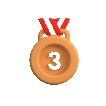 Médaille de bronze  3D Icon