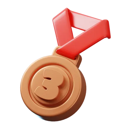 Médaille de bronze  3D Icon