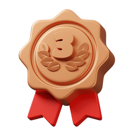 Médaille de bronze  3D Icon