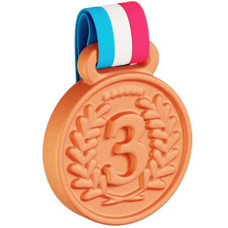 Médaille de bronze  3D Icon