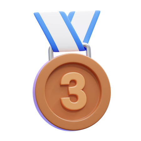 Médaille de bronze  3D Icon