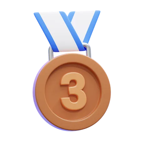 Médaille de bronze  3D Icon