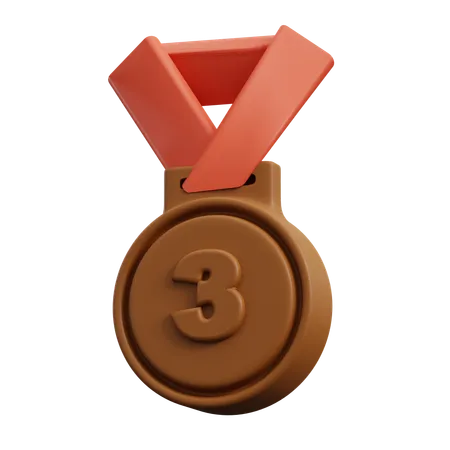 Médaille de bronze  3D Icon