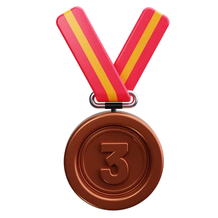 Médaille de bronze  3D Icon