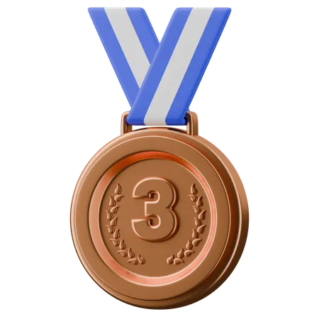 Médaille de bronze  3D Icon