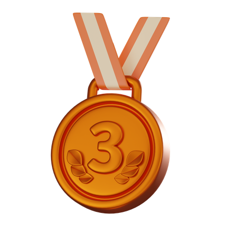 Médaille de bronze  3D Icon