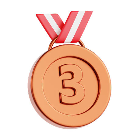 Médaille de bronze  3D Icon