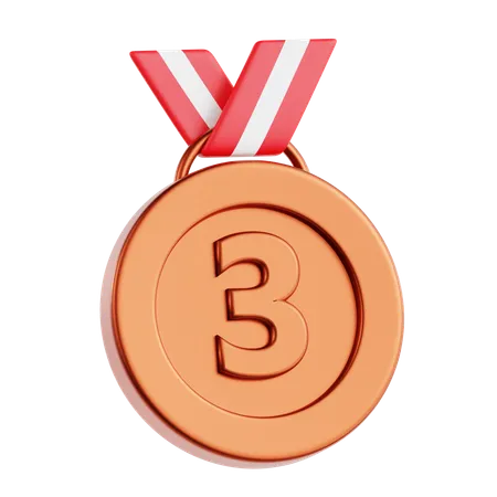 Médaille de bronze  3D Icon