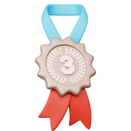 Médaille de bronze 3  3D Icon