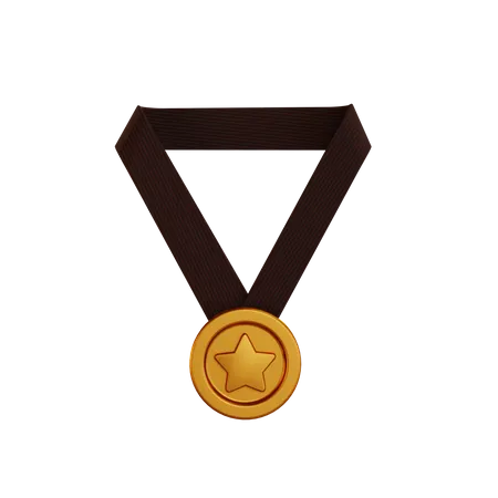 Médaille de bronze  3D Illustration