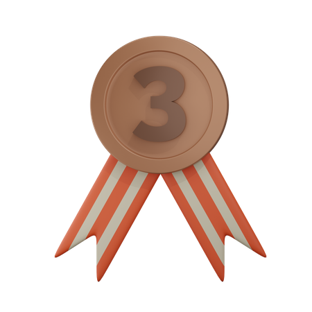 Médaille de bronze  3D Icon