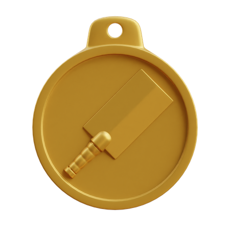 Médaille de cricket  3D Icon