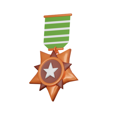 Médaille de cuivre  3D Icon