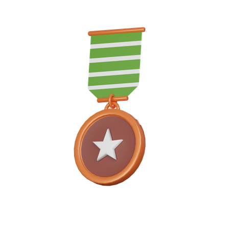 Médaille de cuivre  3D Icon