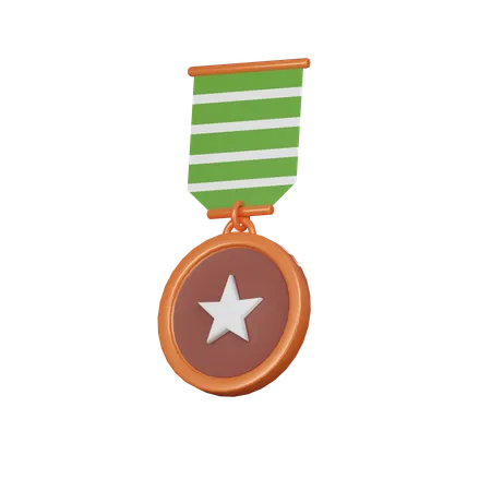 Médaille de cuivre  3D Icon