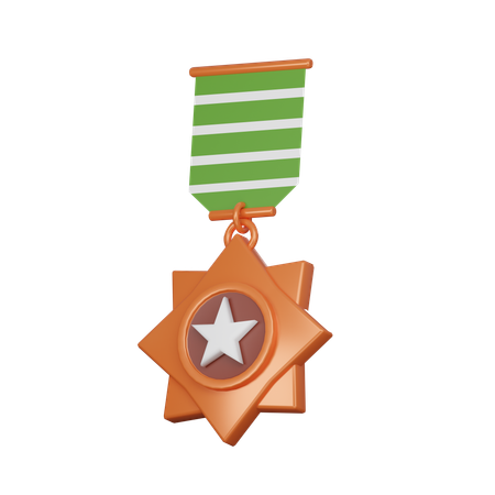 Médaille de cuivre  3D Icon