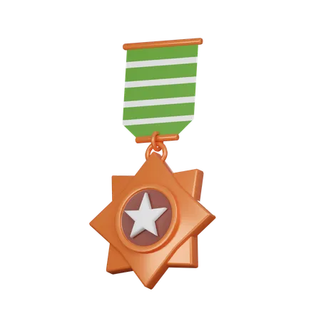 Médaille de cuivre  3D Icon