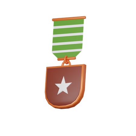 Médaille de cuivre  3D Icon