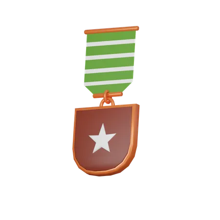 Médaille de cuivre  3D Icon