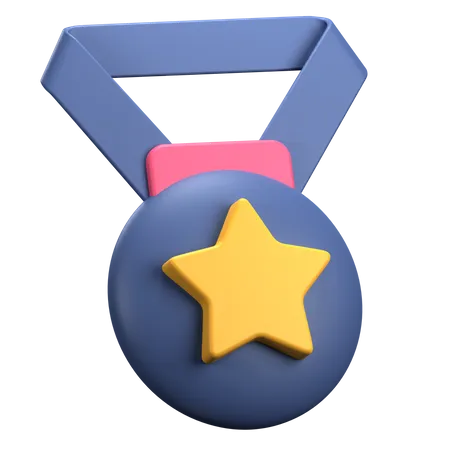 Médaille de départ  3D Illustration