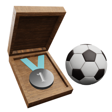 Médaille de football  3D Icon