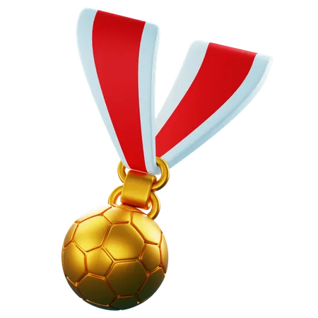 Médaille de football  3D Icon