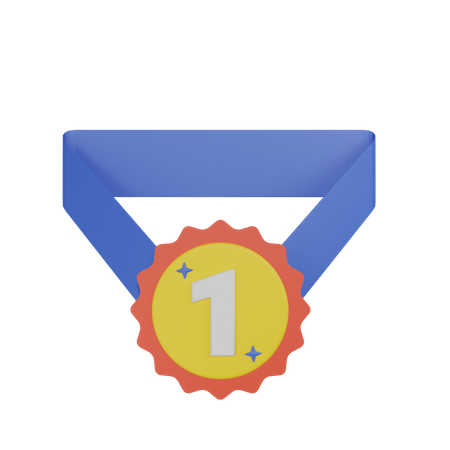 Médaille de première place  3D Icon