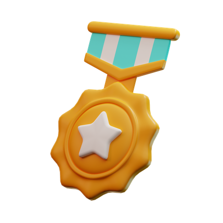 Médaille de récompense  3D Icon