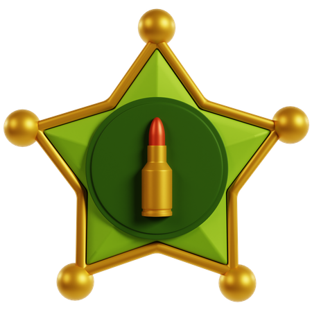 Médaille de reconnaissance militaire  3D Icon