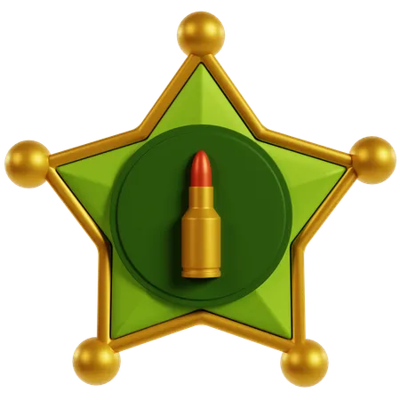 Médaille de reconnaissance militaire  3D Icon