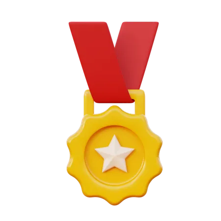 Médaille de réussite  3D Icon