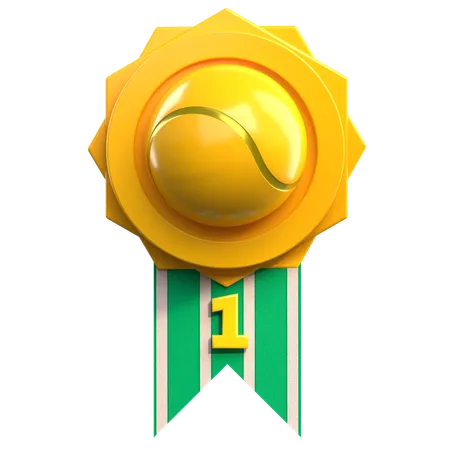 Médaille de tennis  3D Icon