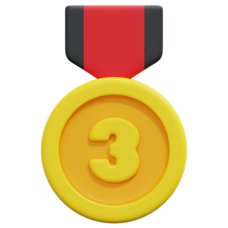 Médaille de la troisième place  3D Icon