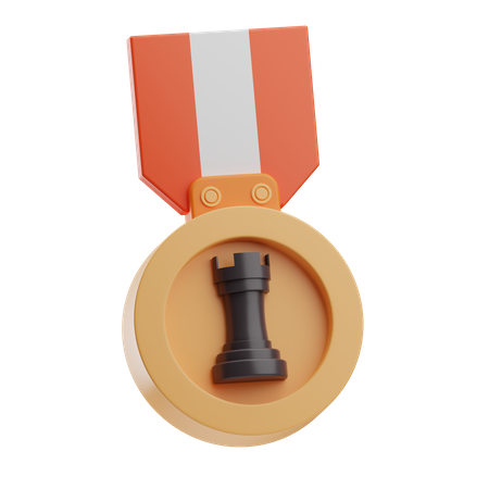 Médaille d'échecs  3D Icon